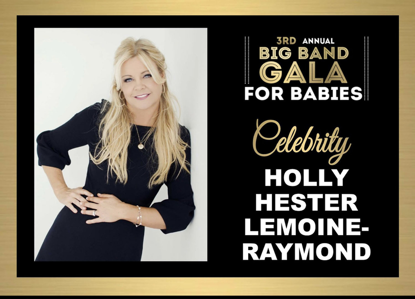 3rd annual big band gala for babies digital poster with Holly Lemoine-Raymond